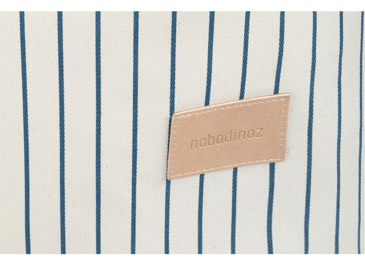 NEW ELEMENTS. Υφασμάτινο Καλάθι Παιχνιδιών Odeon Blue Thin Stripes/ Natural