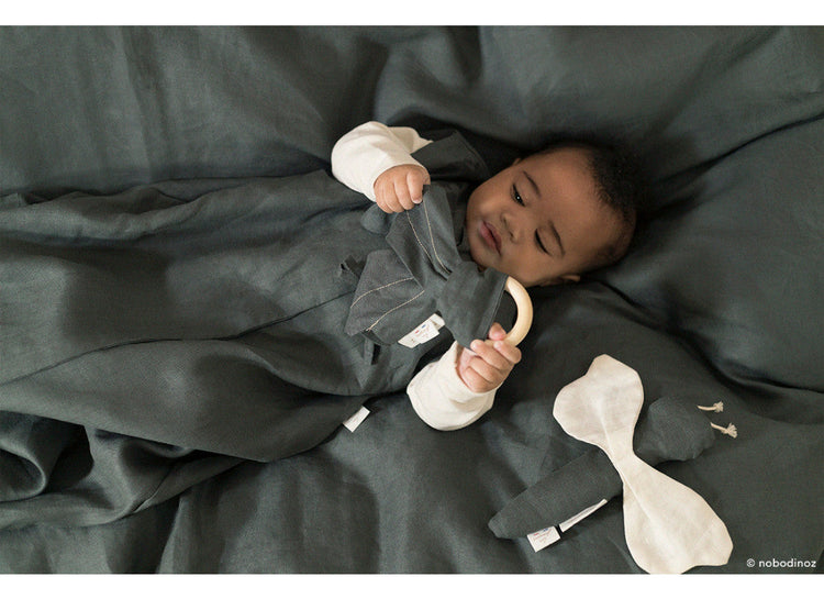 LIN. Wings teether ring • Green Blue