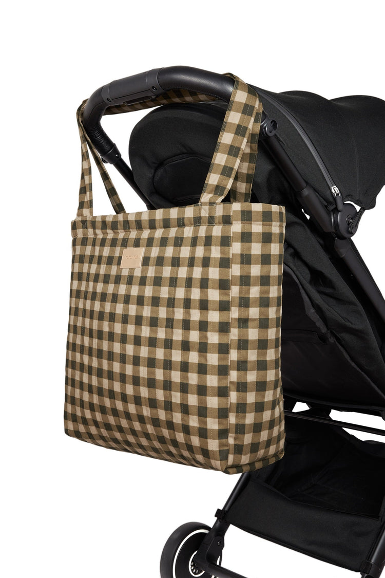 HYDE PARK. XXL changing bag Green Checks