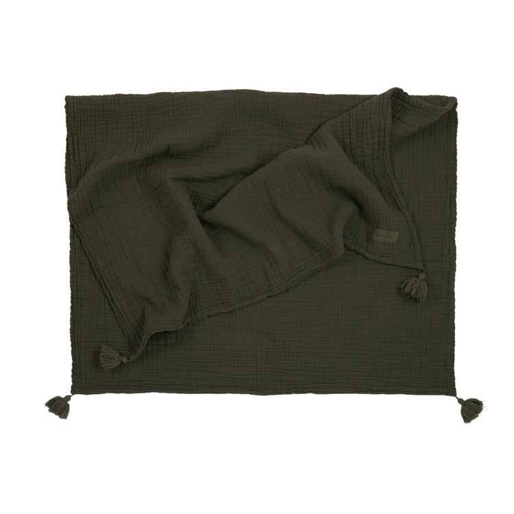WABI SABI. Double muslin blanket Vetiver 65x100