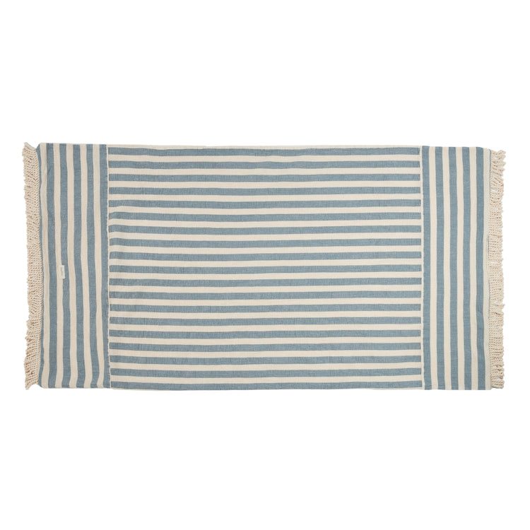 PORTOFINO. Beach towel Blue Stripes