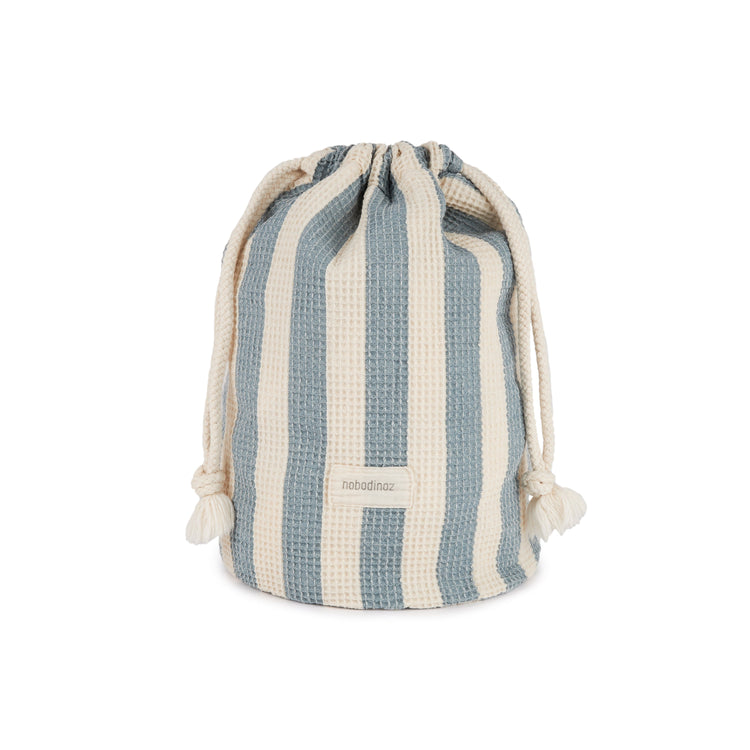 PORTOFINO. Τσαντάκι παραλίας Blue Stripes