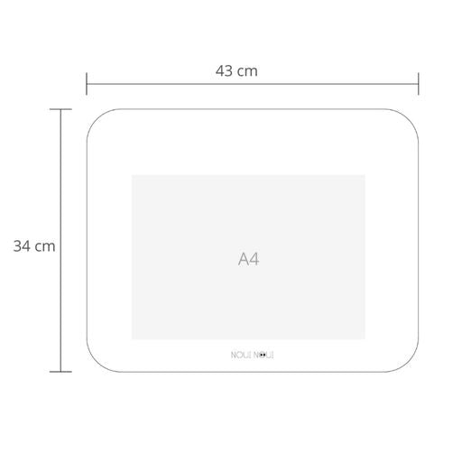 NOUI NOUI. Placemat - Ice cream - Grey