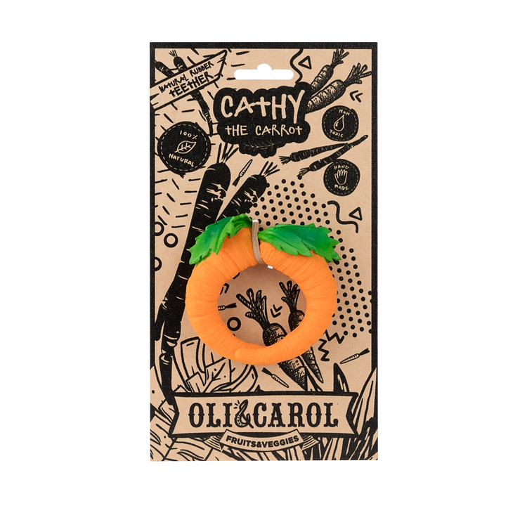 OLI&CAROL. Baby teether - Cathy the Carrot