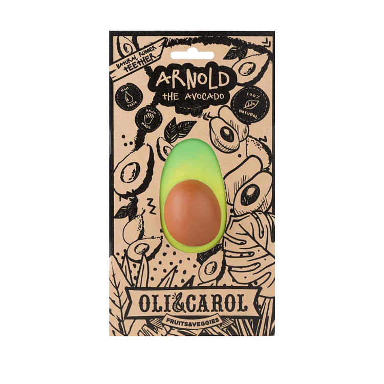 OLI&CAROL. Baby teether Arnold the avocado