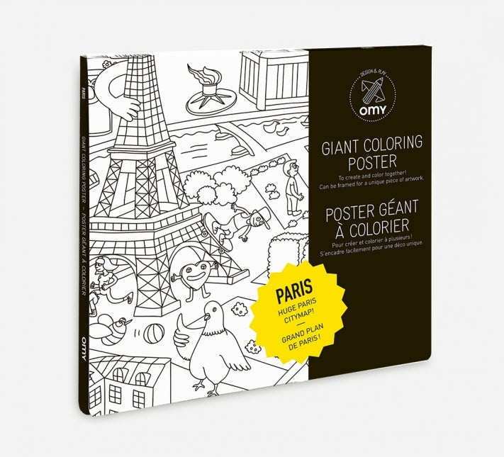 OMY. Giant coloring poster Paris