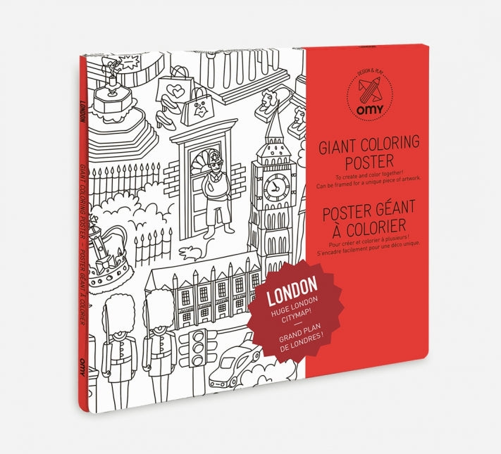 OMY. Giant coloring poster London
