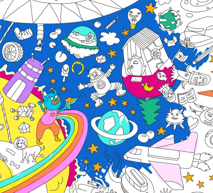 OMY. Giant coloring poster Space
