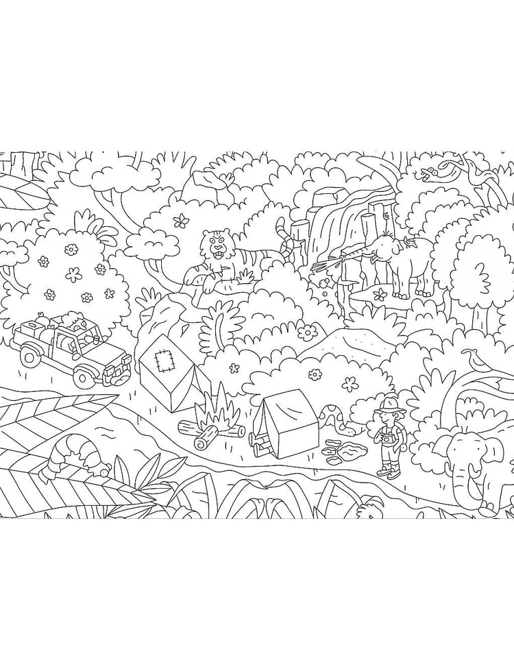 OMY. Giant coloring poster Jungle