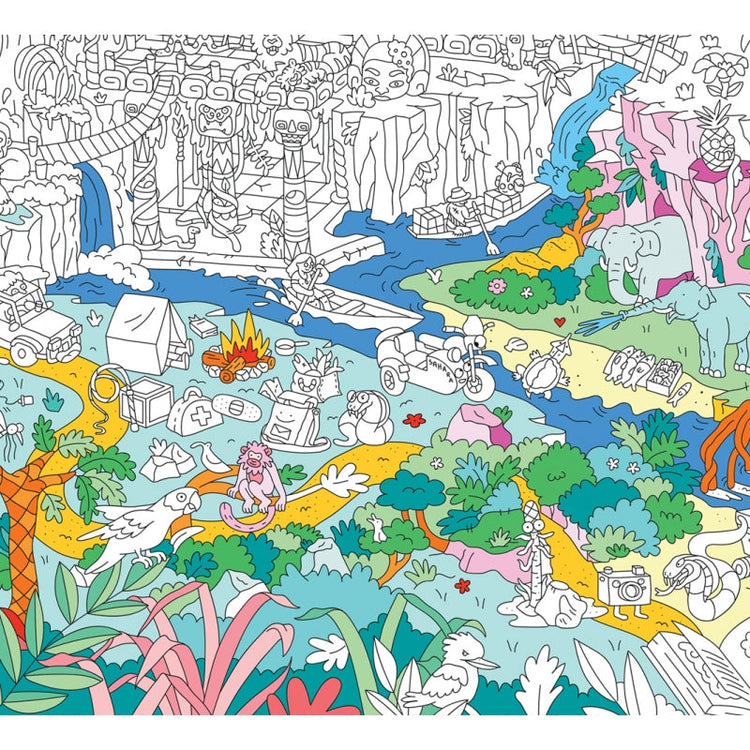 OMY. Giant coloring poster Jungle