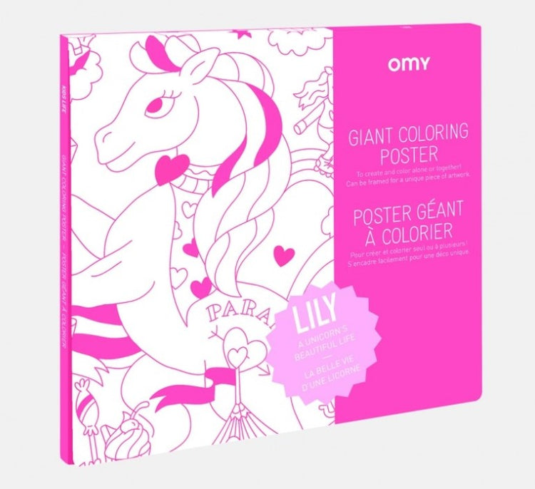 OMY. Giant painting poster Unicorn Lilly