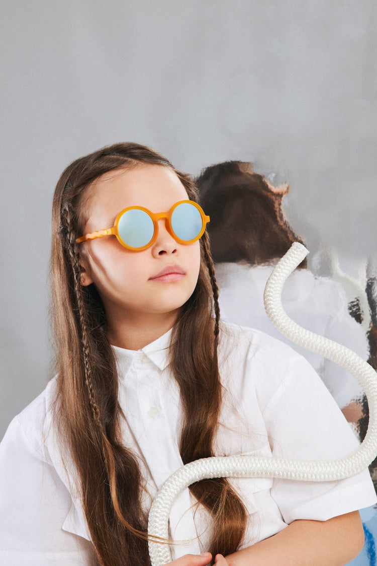 OLIVIO & CO. Junior round sunglasses - Deep Sea Starfish Orange 5-12y