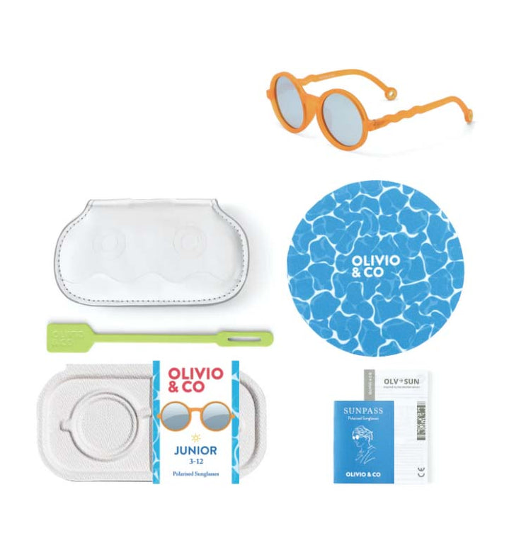OLIVIO & CO. Junior round sunglasses - Deep Sea Starfish Orange 5-12y
