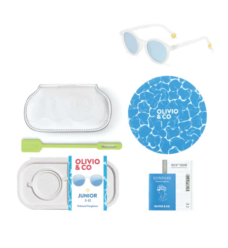 OLIVIO & CO. Junior oval sunglasses - Deep Sea Jellyfish White