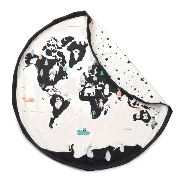 PLAY&GO. 2 in 1 storage bag and playmat. Worldmap