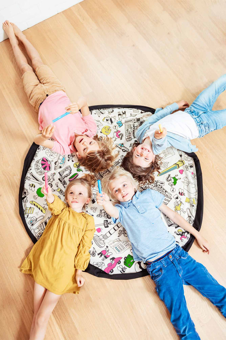 PLAY&GO. 2 in 1 storage bag and playmat. OMY Paris