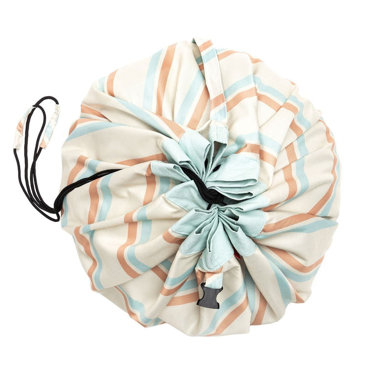 PLAY&GO. 2 in 1 storage bag and playmat. Outdoor Stripes