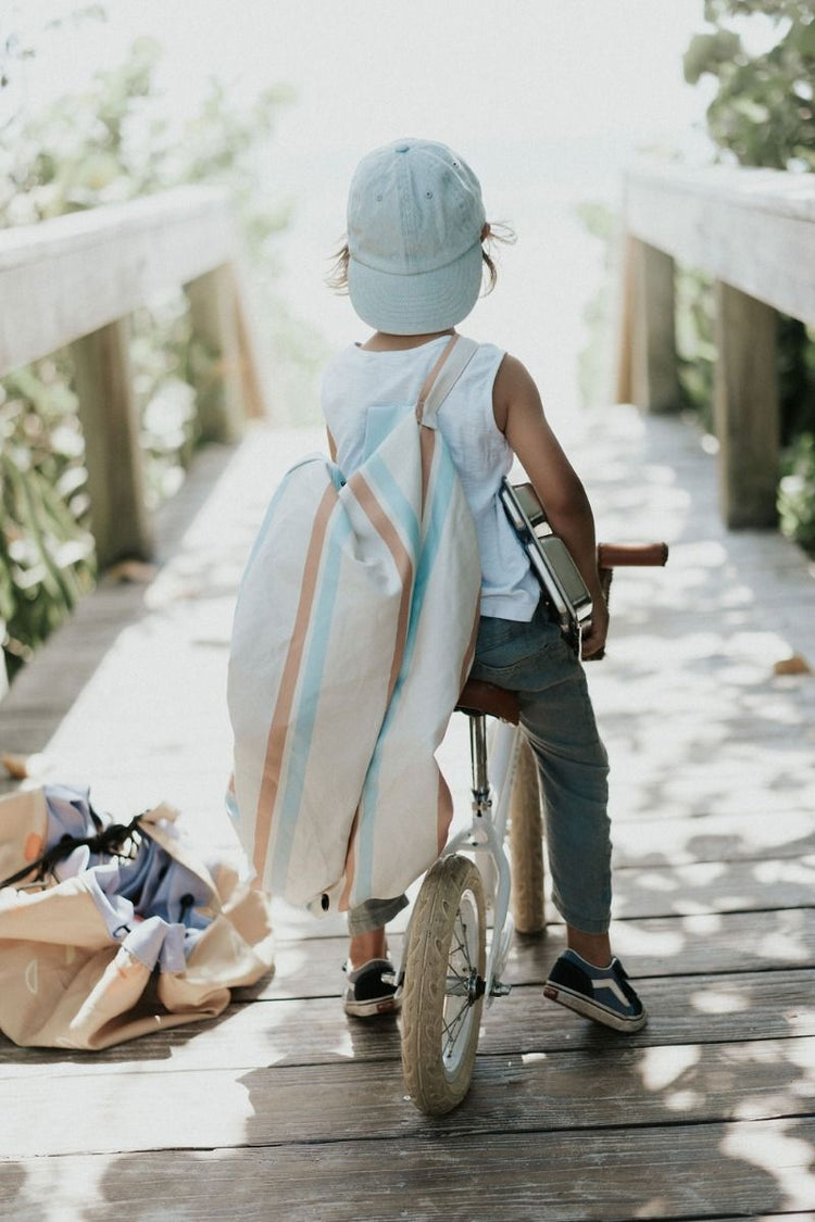 PLAY&GO. 2 in 1 storage bag and playmat. Outdoor Stripes