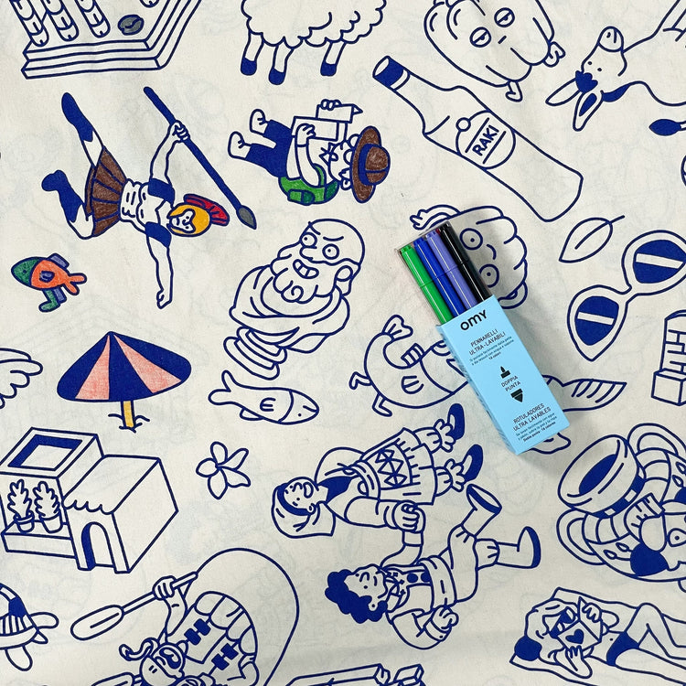 PLAY&GO. 2 in 1 storage bag and playmat. OMY Greece