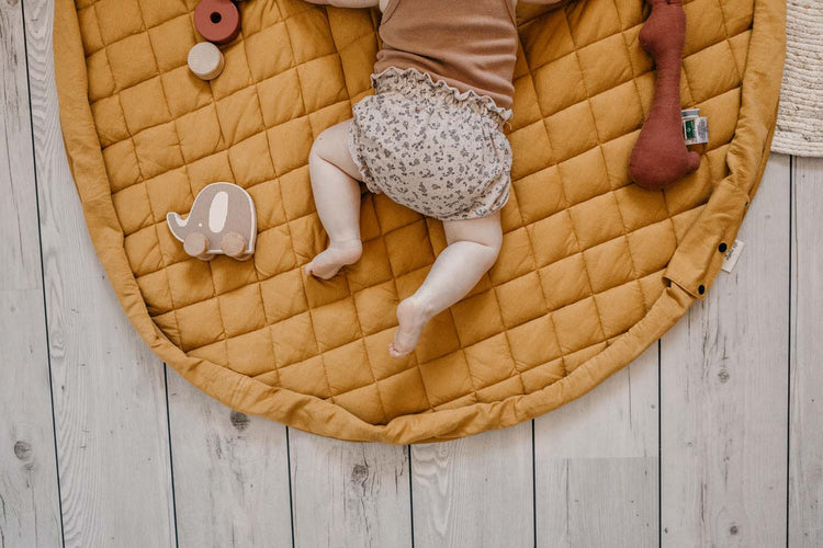 PLAY&GO. Organic Babymat 3 in 1. Mustard Chai Tea