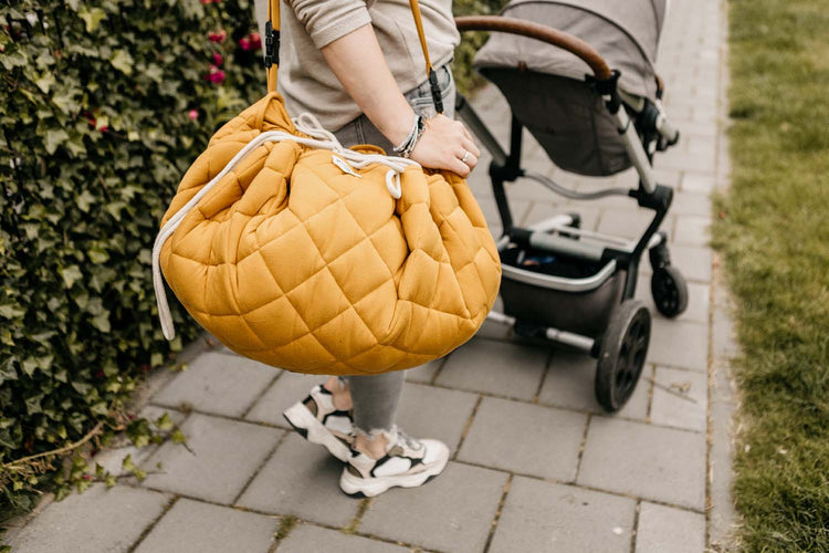 PLAY&GO. Organic Babymat 3 in 1. Mustard Chai Tea