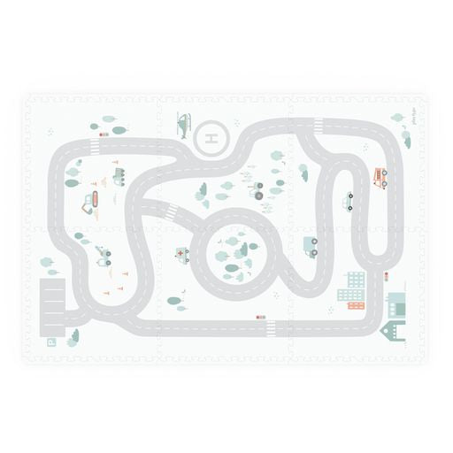 PLAY&GO. Στρωματάκι-παζλ διπλής όψης - κουτί αποθήκευσης - Δρόμος