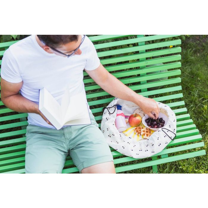 PLAY&GO. 2 in 1 storage bag and playmat. Mini Cherry