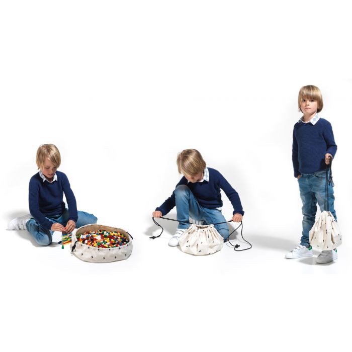 PLAY&GO. 2 in 1 storage bag and playmat. Mini Cherry