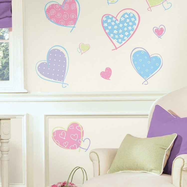 RoomMates. Hearts Wall decals