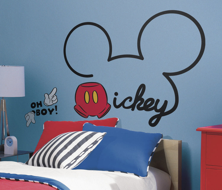 RoomMates. Wall decals Mickey signature.