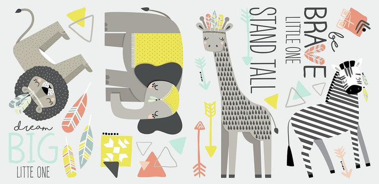 RoomMates. Wall decals Exploring Animals