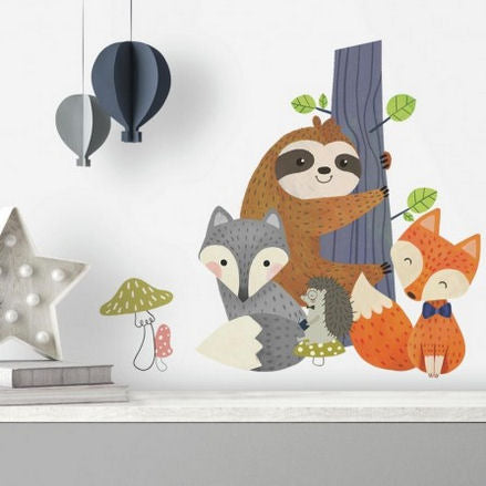 RoomMates. Wall Stickers Sloth & Foxes