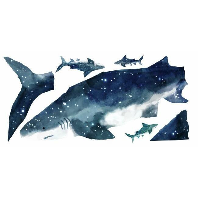 Roomates. Shark Peel and Stick giant Wall Decalls