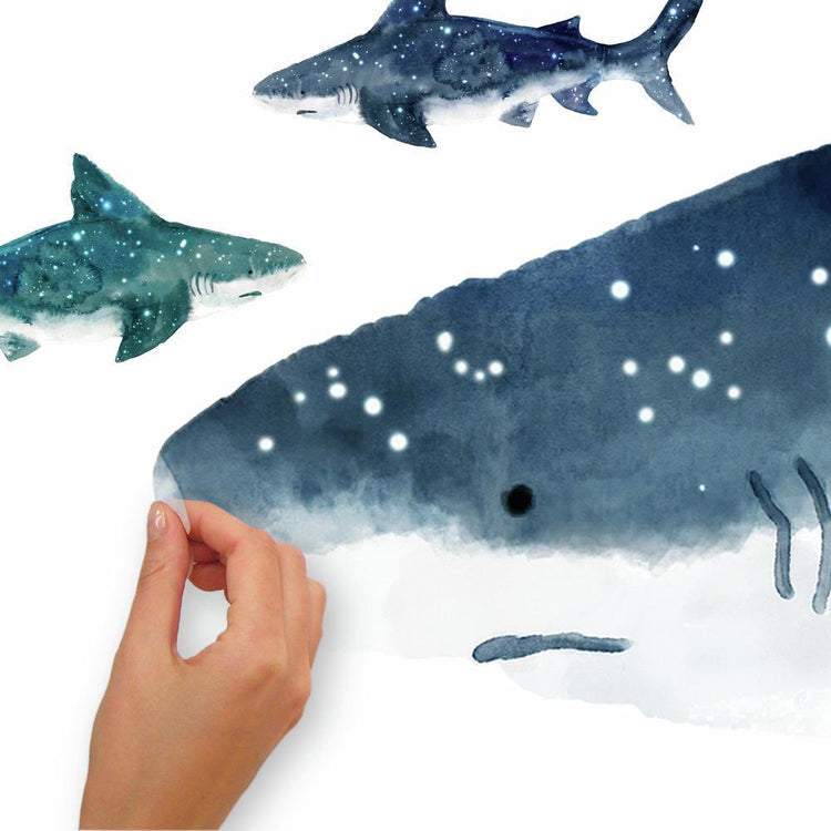 Roomates. Shark Peel and Stick giant Wall Decalls