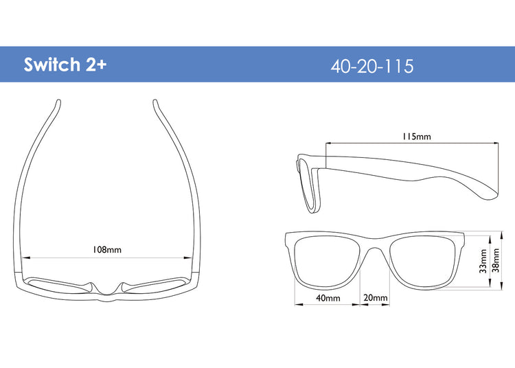 REAL SHADES. Switch sunglasses for Toddlers Green/Midnight Blue