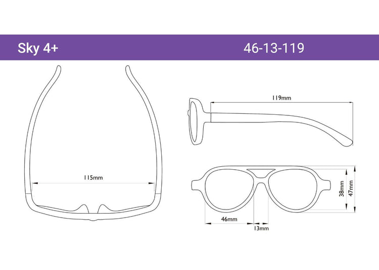 REAL SHADES. Sky sunglasses for Kids White