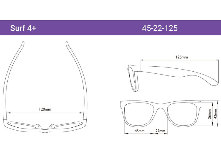 REAL SHADES. Surf sunglasses for Kids Black