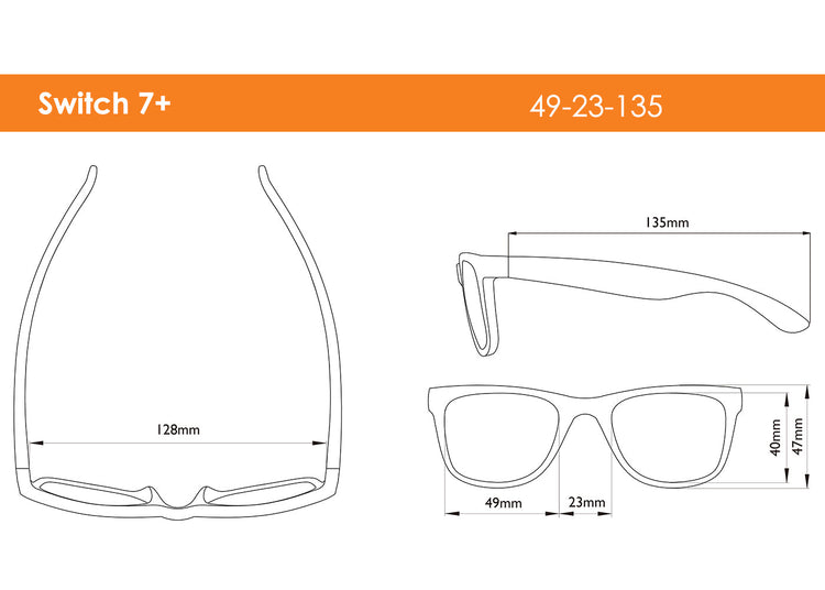 REAL SHADES. Switch sunglasses for Kids Yellow/Orange