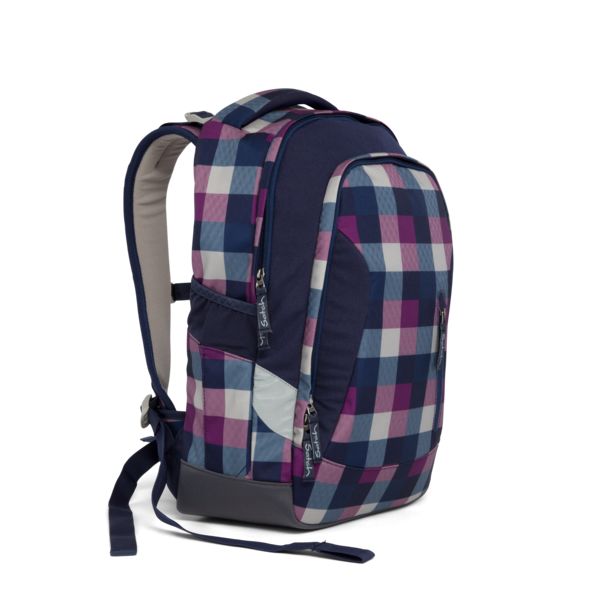 SATCH. Backpack Berry Carry (Plaid Purple-Multicolor)