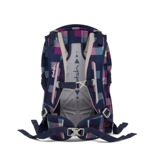 SATCH. Backpack Berry Carry (Plaid Purple-Multicolor)