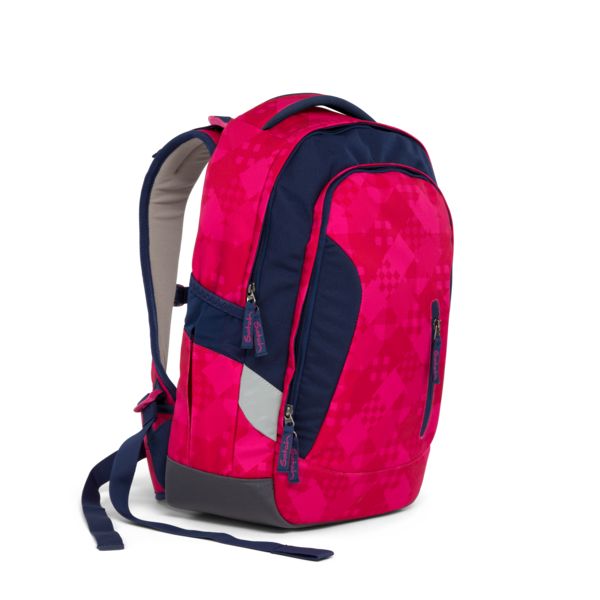 SATCH. Backpack Cherry Checks (Blue-Pink)