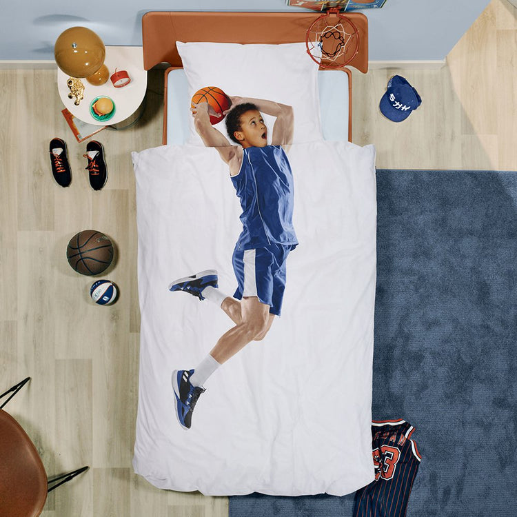 SNURK. Duvet cover set Basketball star 140x200 - 50x70 (blue)