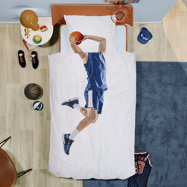 SNURK. Duvet cover set Basketball star 140x200 - 50x70 (blue)