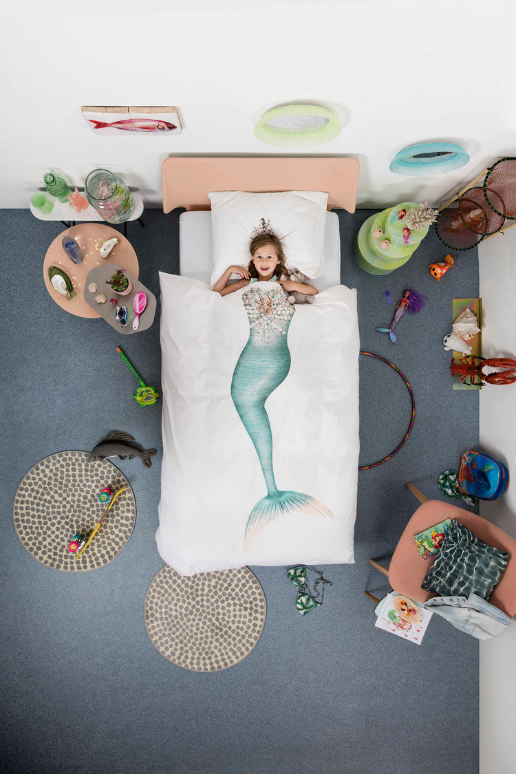 SNURK. Duvet cover set Mermaid 140Χ200 - 50Χ70