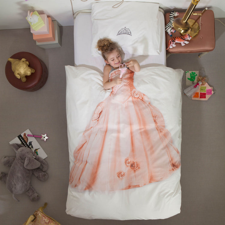 SNURK. Duvet cover set Princess 160Χ220 - 50Χ70 (pink)