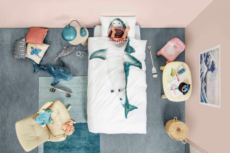 SNURK. Duvet cover set Shark 140X200 - 50X70