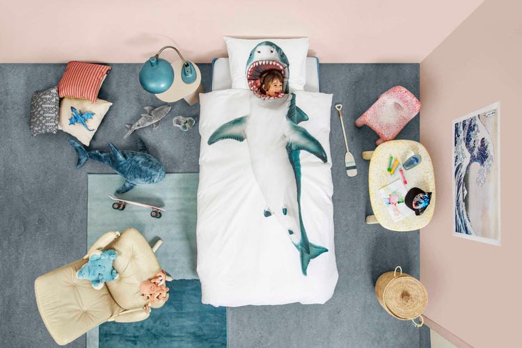 SNURK. Duvet cover set Shark 160Χ220 - 50Χ70