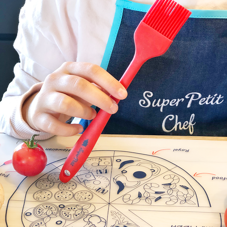 SUPER PETIT. Σουπλά σιλικόνης παρασκευής Pizza με αξεσουάρ