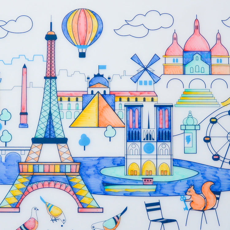SUPER PETIT. Colouring placemat Artiste Paris