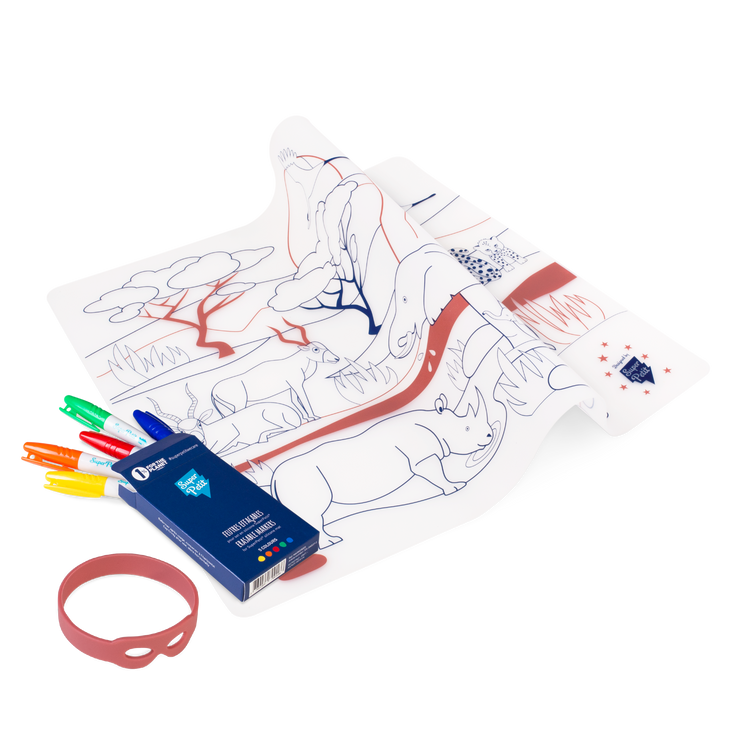 SUPER PETIT. Colouring Placemat African Savannah